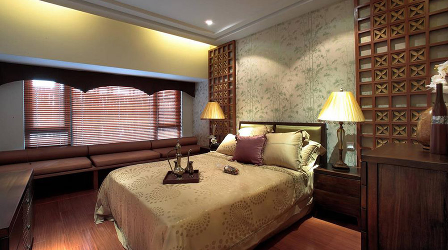 北京裝修案例160方東南亞三居